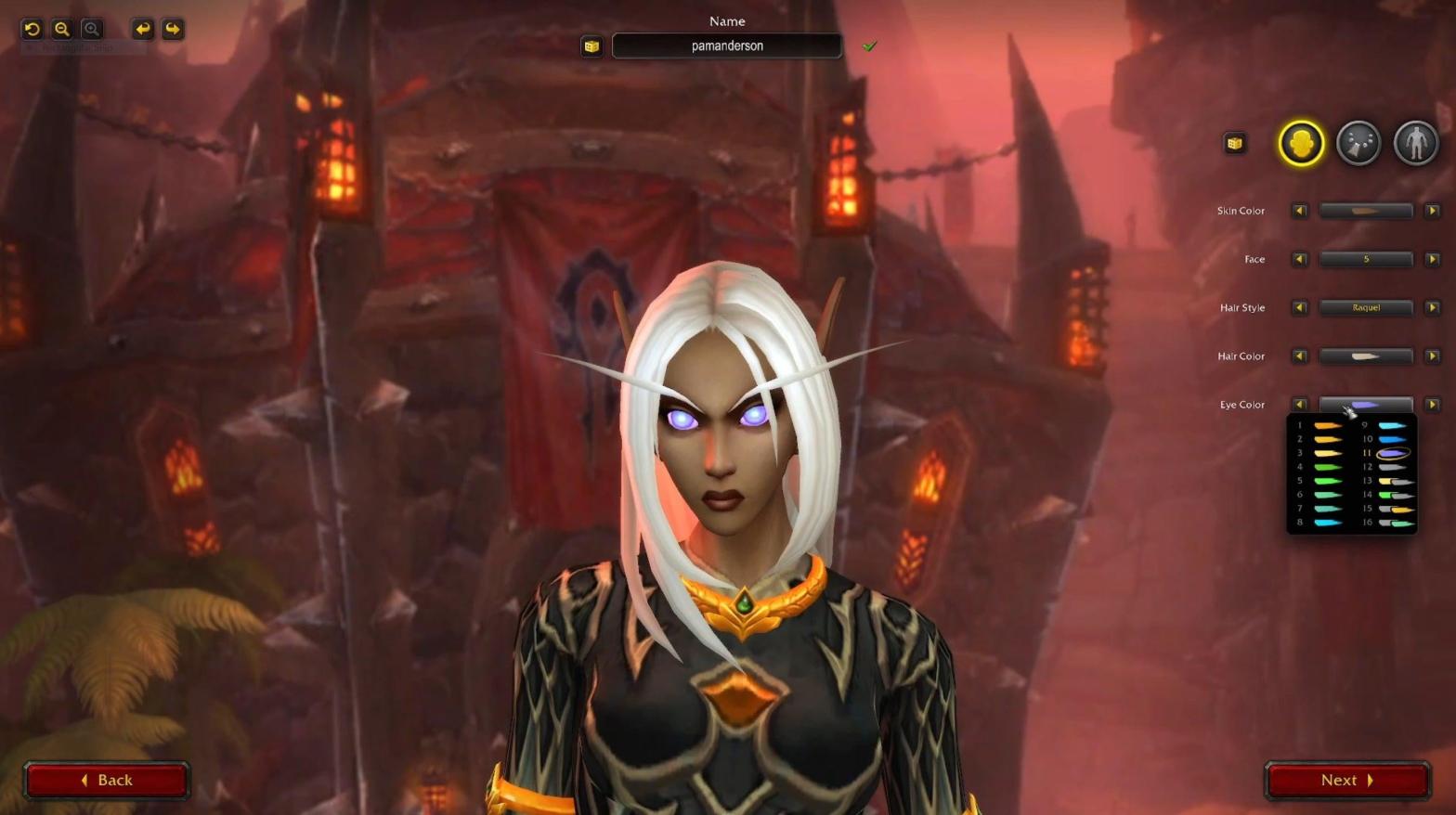 My Blood Elf, Pamanderson. (Screenshot: Blizzard / Kotaku)