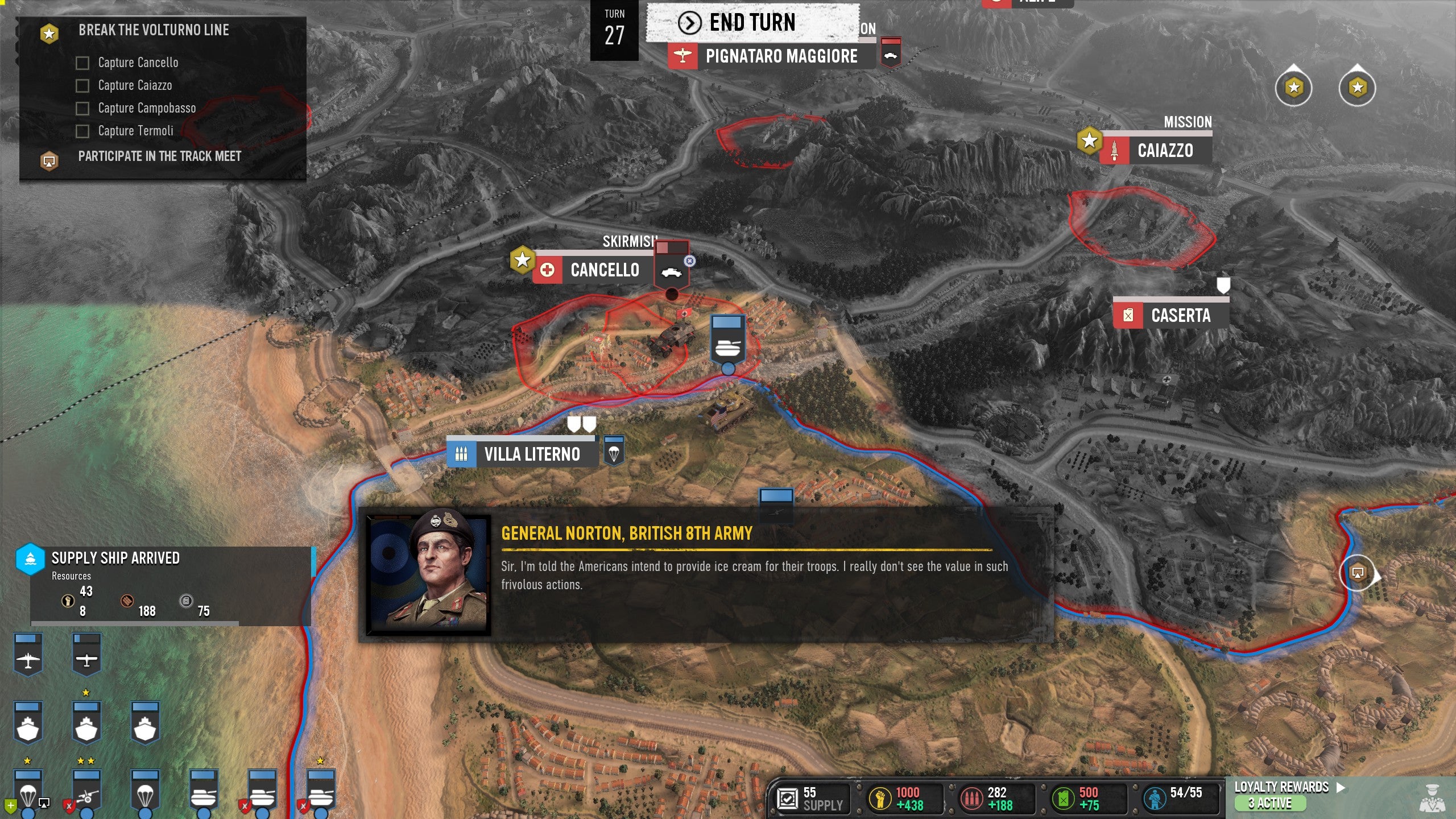 The game's much-vaunted dynamic campaign map is a disaster, useful only as a delivery service for the game's excellent RTS battles (Screenshot: Kotaku)
