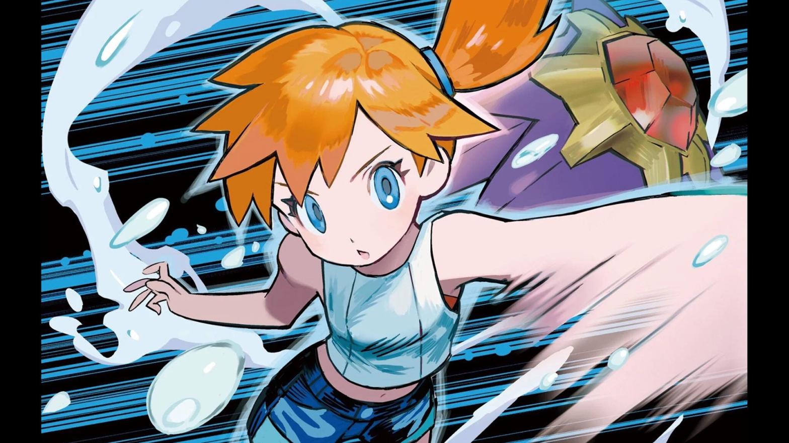 This art of Pokémon heroine Misty is by TCG artist Tokiya. (Image: The Pokémon Company / Kotaku)