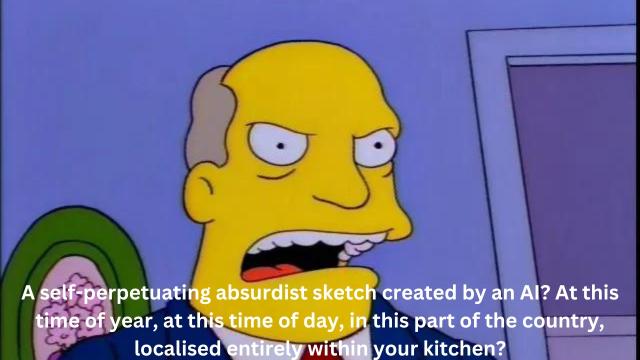 AI-Generated Simpsons Episode Plays Out Skinner’s Steamed Hams Saga Infinitely