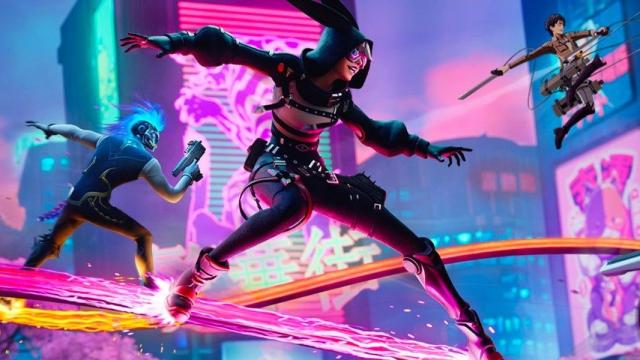 Fortnite Gets Car Chases Cyberpunk 2077 Never Had, Jet Set Radio Grinding