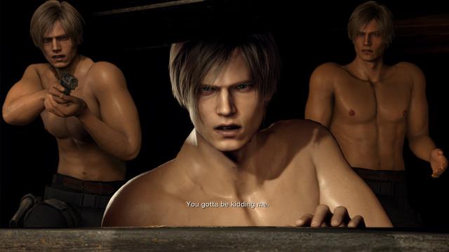Resident Evil 4 Remake Mods Free Leon From His Shirt, Among Other Things