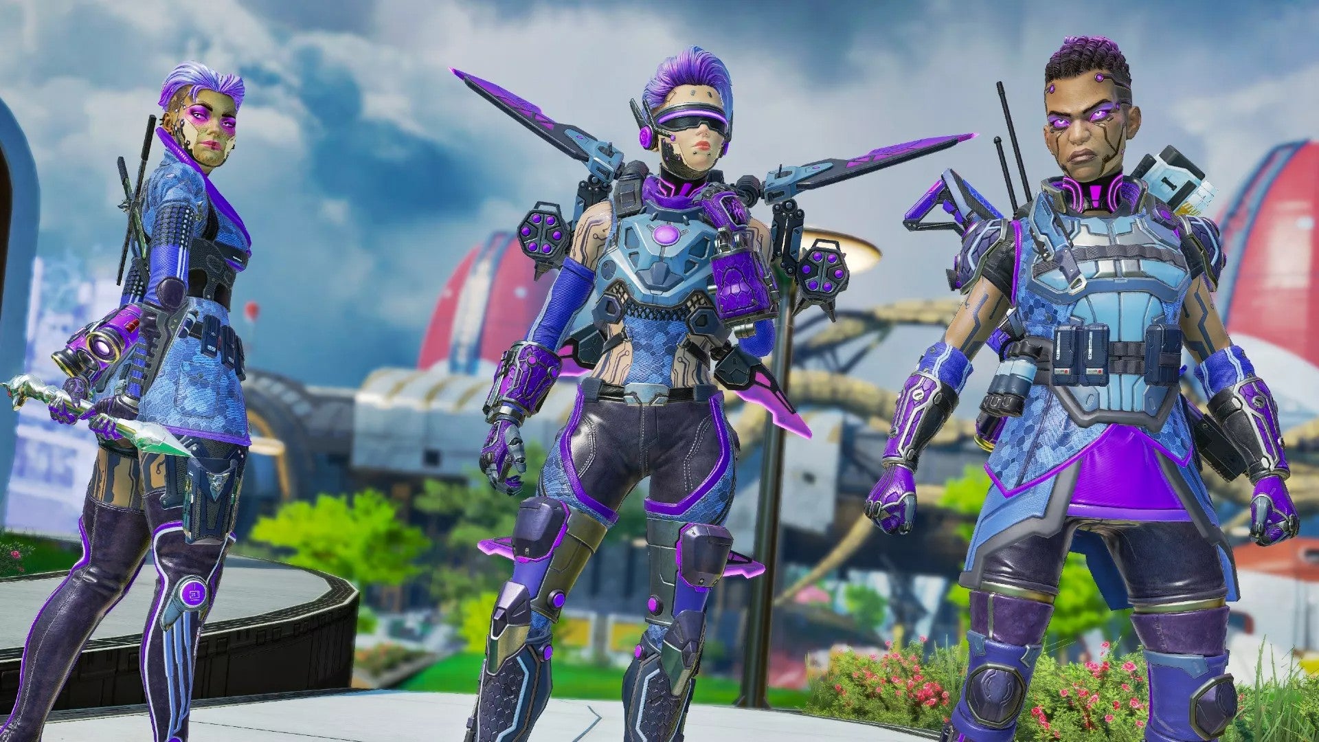 Here are just some of Apex Legends' women characters: Loba, Valkyrie, and Bangalore.  (Image: Respawn)