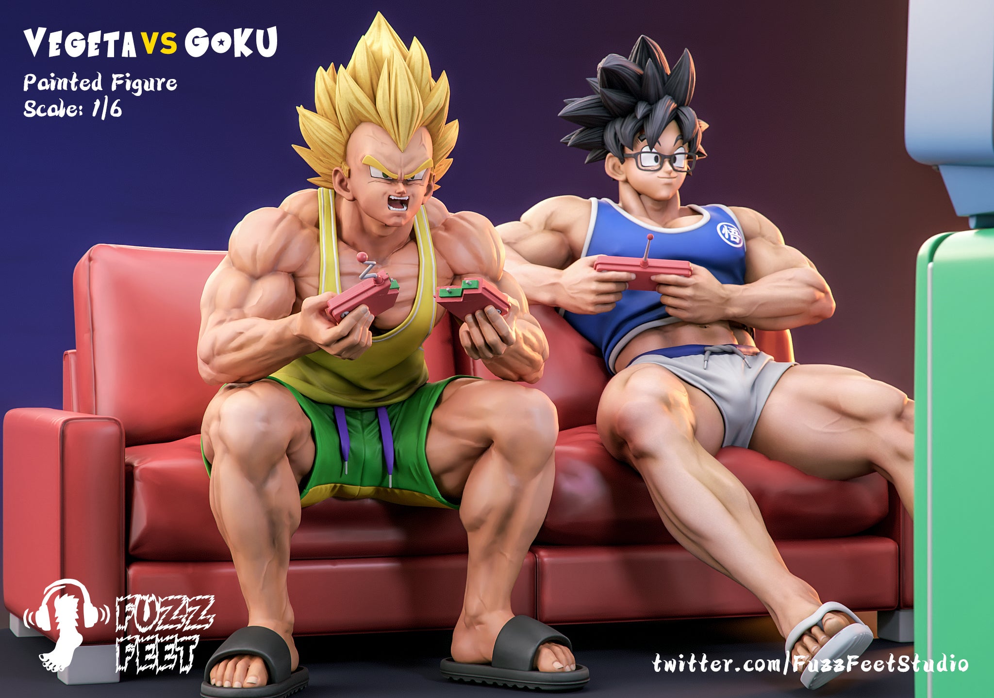 Dragon Ball Z Statue Turns Goku And Vegeta Into Hot Gamers