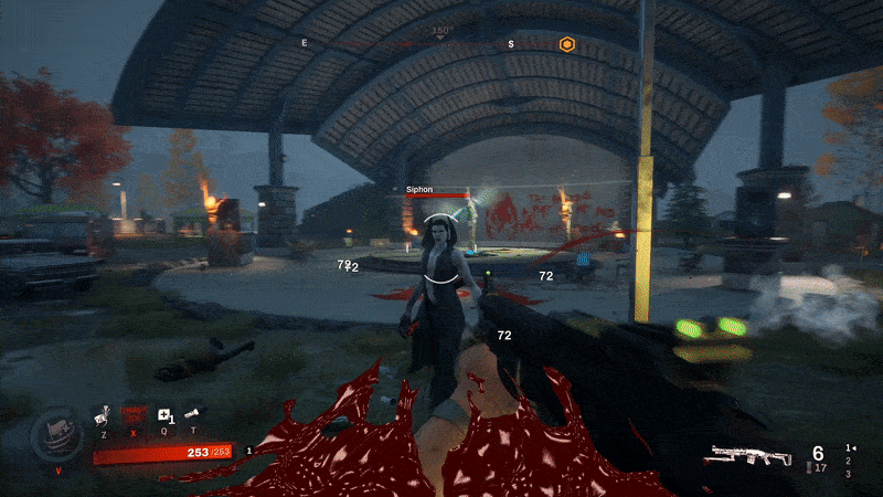 Clearly they're paralysed with fear after seeing me massacre countless comrades. (Gif: Arkane Studios / Kotaku)