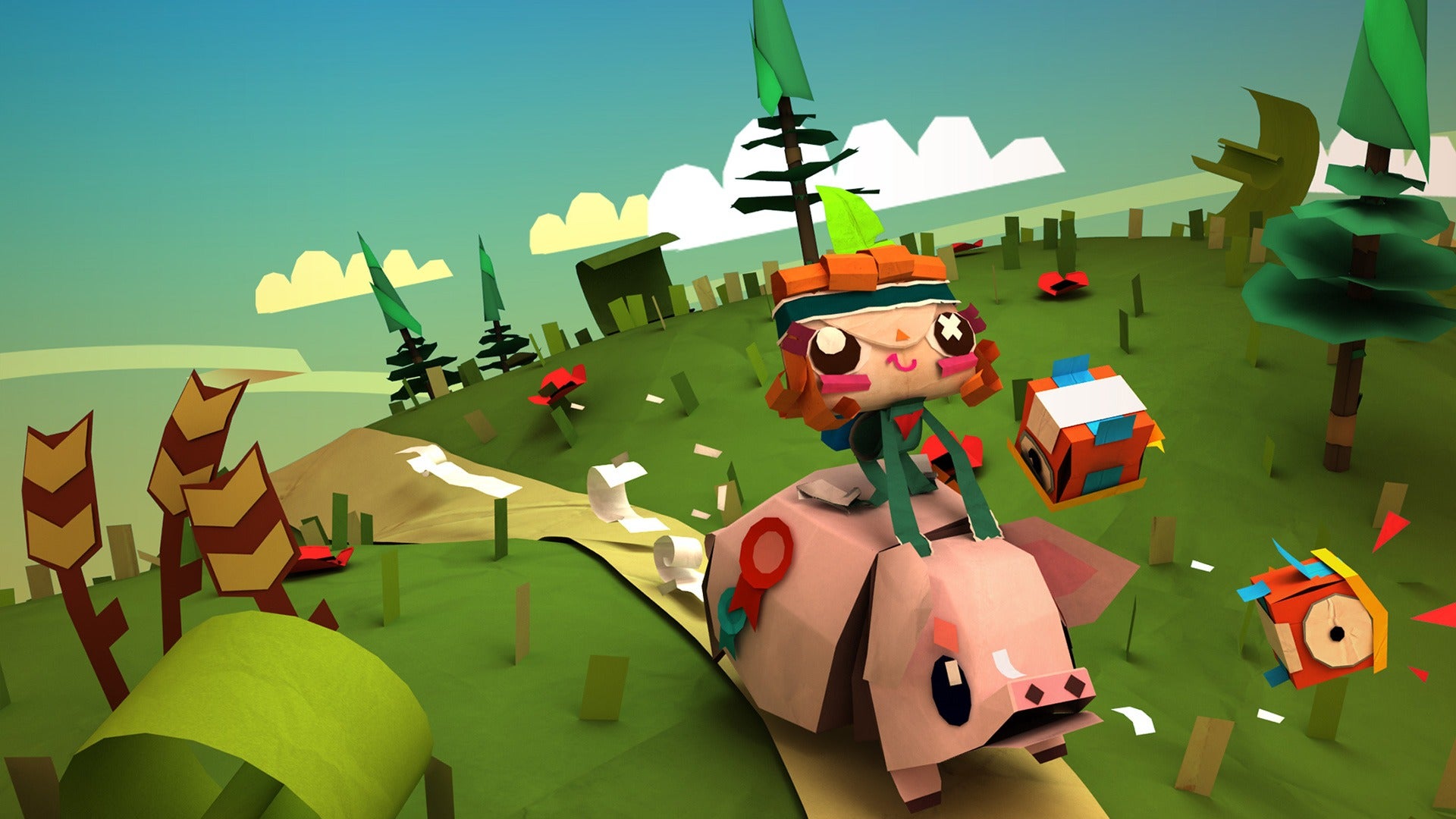 Tearaway and its PS4 remake feel like they're from a different era of PlayStation first-party. (Image: Media Molecule)