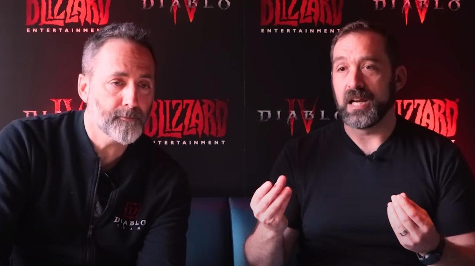 Diablo IV's Art Director Art Director John Mueller (L) and Associate Game Director Joseph Piepiora (R) (Screenshot: YouTube)