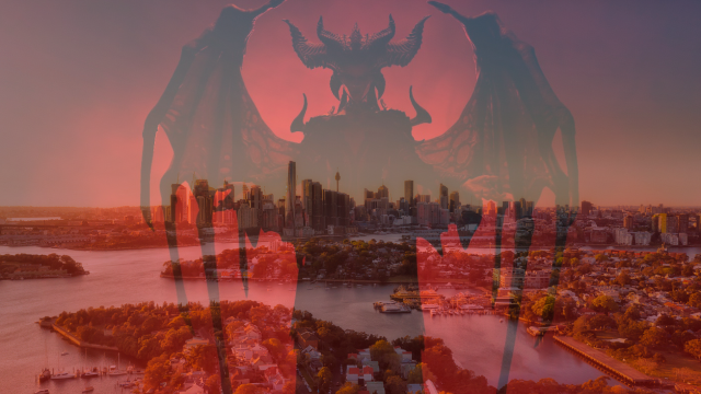 Diablo IV Activation Opens Portals To Hell Along Sydney Harbour, Oh God, Oh No