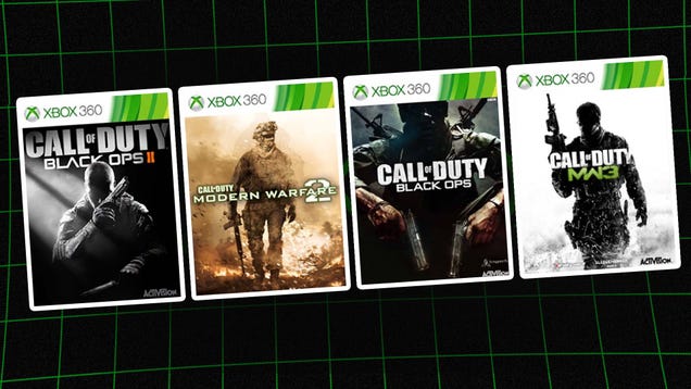Xbox’s Top 10 Bestselling Games Are Mostly Old Xbox 360 Call Of Dutys