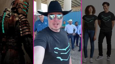 Citizen Journalist Elon Musk Livestreams Mexican Border In Dead Space T-shirt