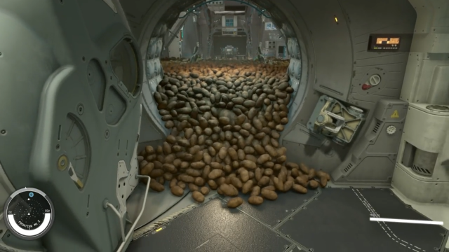 Starfield Player’s Physics Experiment Involves Cramming 20,000 Potatoes Into A Spaceship, Chaos Ensues