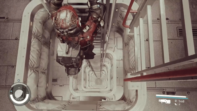Starfield Player Recreates Metal Gear Solid Ladder Scene In Cursed Ship Build