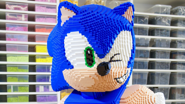 Please Do Not Knock Over This Huge Lego Sonic At PAX Aus This Weekend