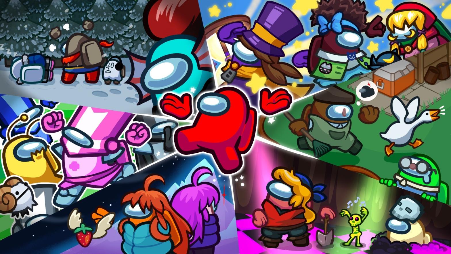Among Us Is Crossing Over With Goose Game, Celeste, Undertale, And More