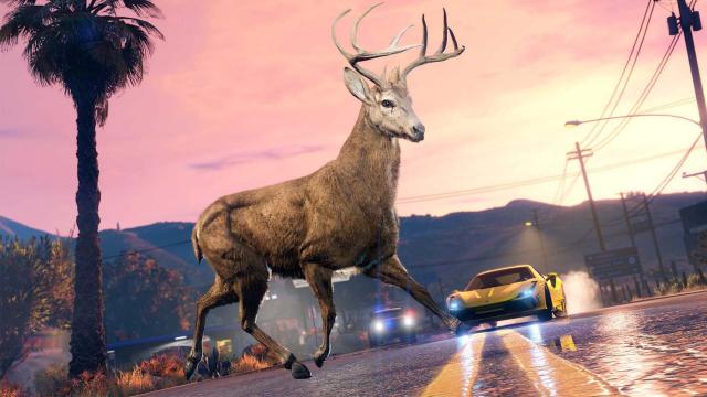 A Decade Later, GTA Online Finally Has Animals Running Around
