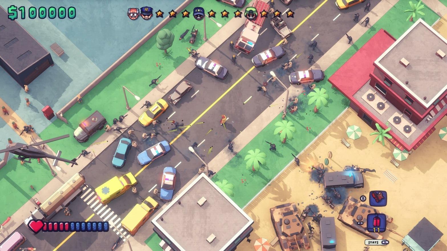 Maniac Takes The Best Part Of GTA And Makes It A Roguelike