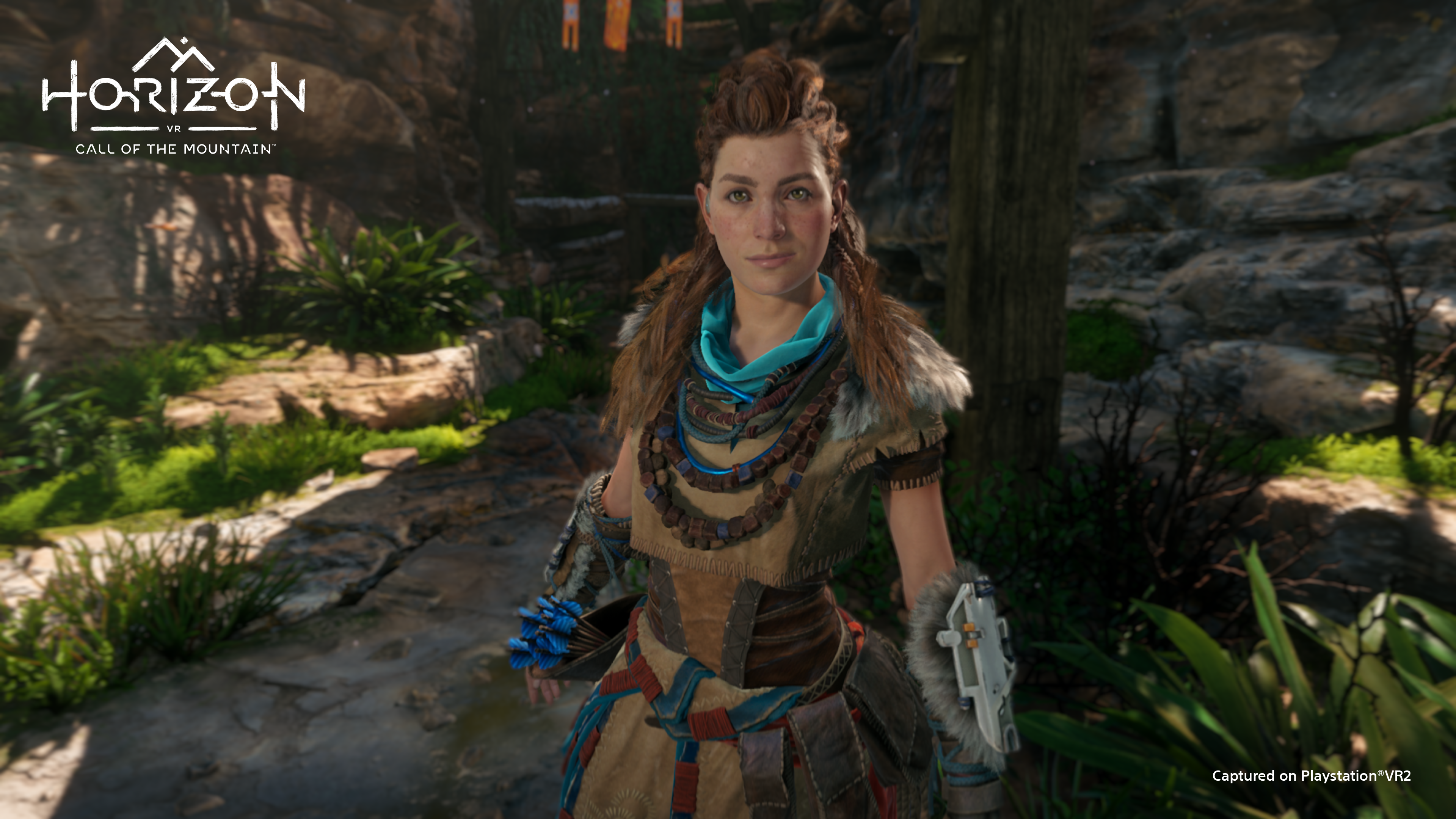 Screenshot featuring Alloy, the character from the original Horizon games