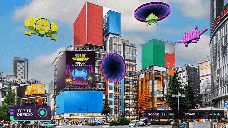Google ve Taito Space Invaders AR oyunu, şehrinizi uzaylılardan korumanıza olanak tanır